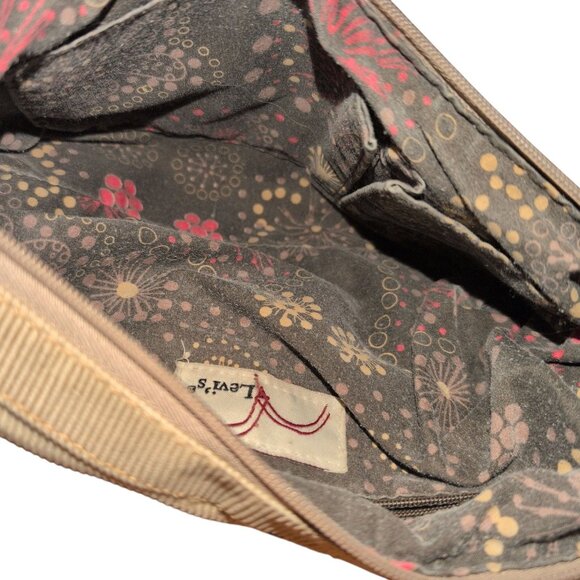 Vintage Levi's Purse Tan Beige Corduroy 12" Mini Strap Shoulder Bag Front Pocket - Picture 3 of 4